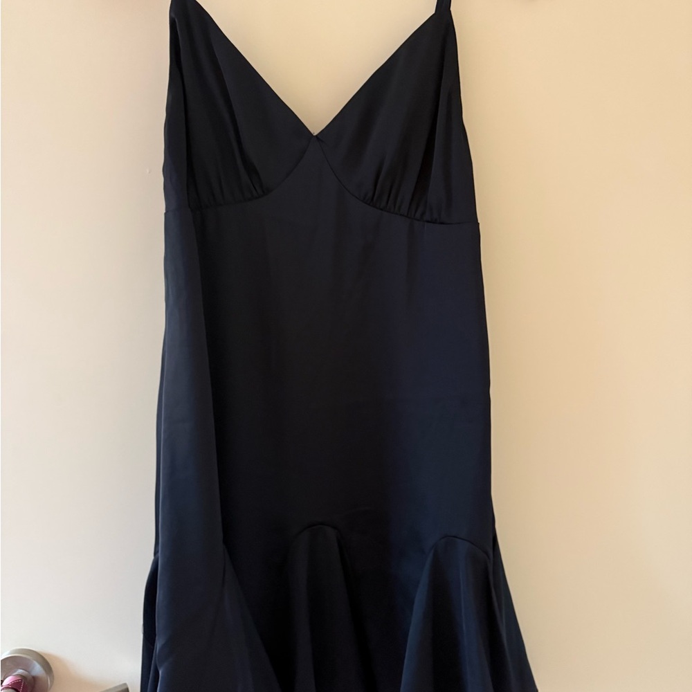 Le Lis Black Slip Mini Dress
